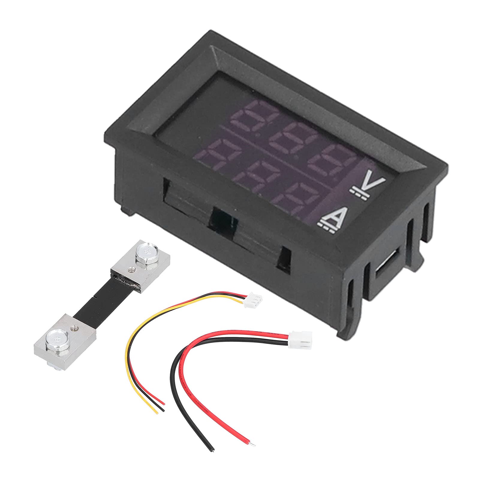 3 in 1 AC 60~500V Digital Voltmeter Ammeter Hz Hertz Frequency Meter Current Voltage Indicator Tester Amp Signal Light LED 22mm