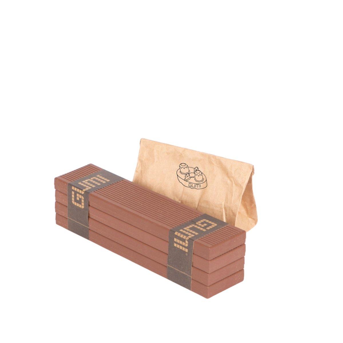 Deska Tarasowa Kompozytowa WPC Kasztan C4 33,2x8x2,1 cm GUMI - 4szt.