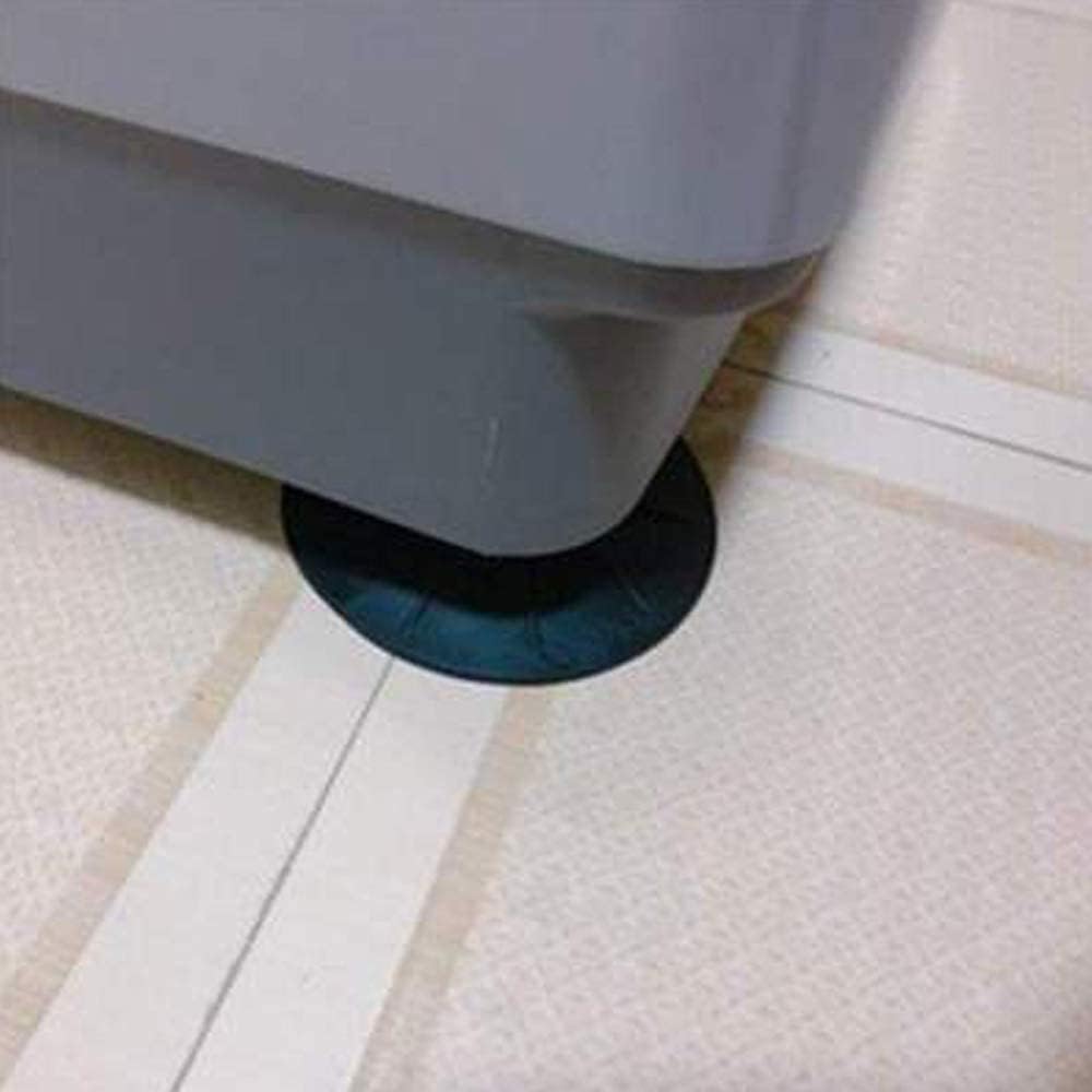Tapis pour machine à laver - Lot de 4 pieds anti-vibrations, patins en caoutchouc anti-vibrations et amortisseurs - Convient aux sèche-linge - Noir - 4