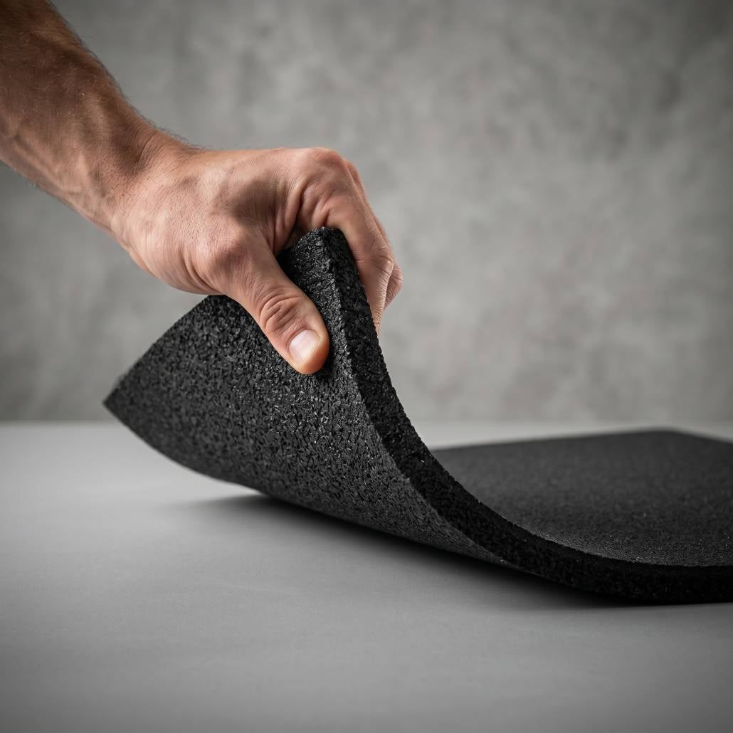 Loseta caucho antigolpes 500x500x40 mm negra para gimnasio y áreas de juego | Lestare - 6
