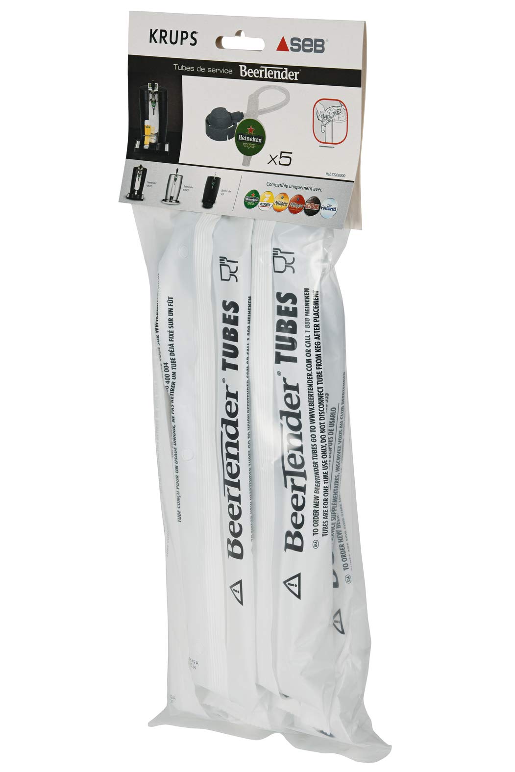 Lot de 5 tubes de service tireuse à bière Beertender (XI200000) KRUPS - 5