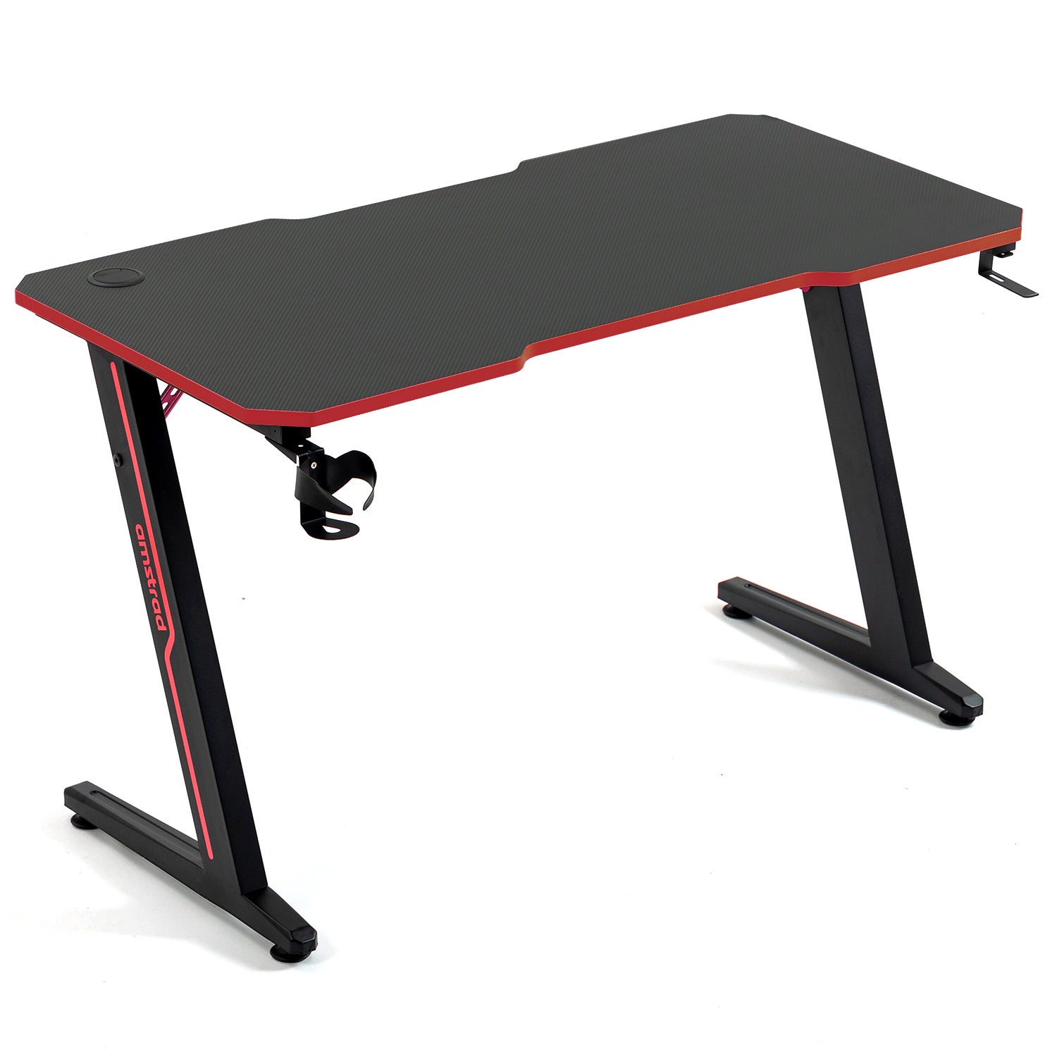 Amstrad DESK120Z-RED Bureau informatique ou gamer avec finition rouge ...