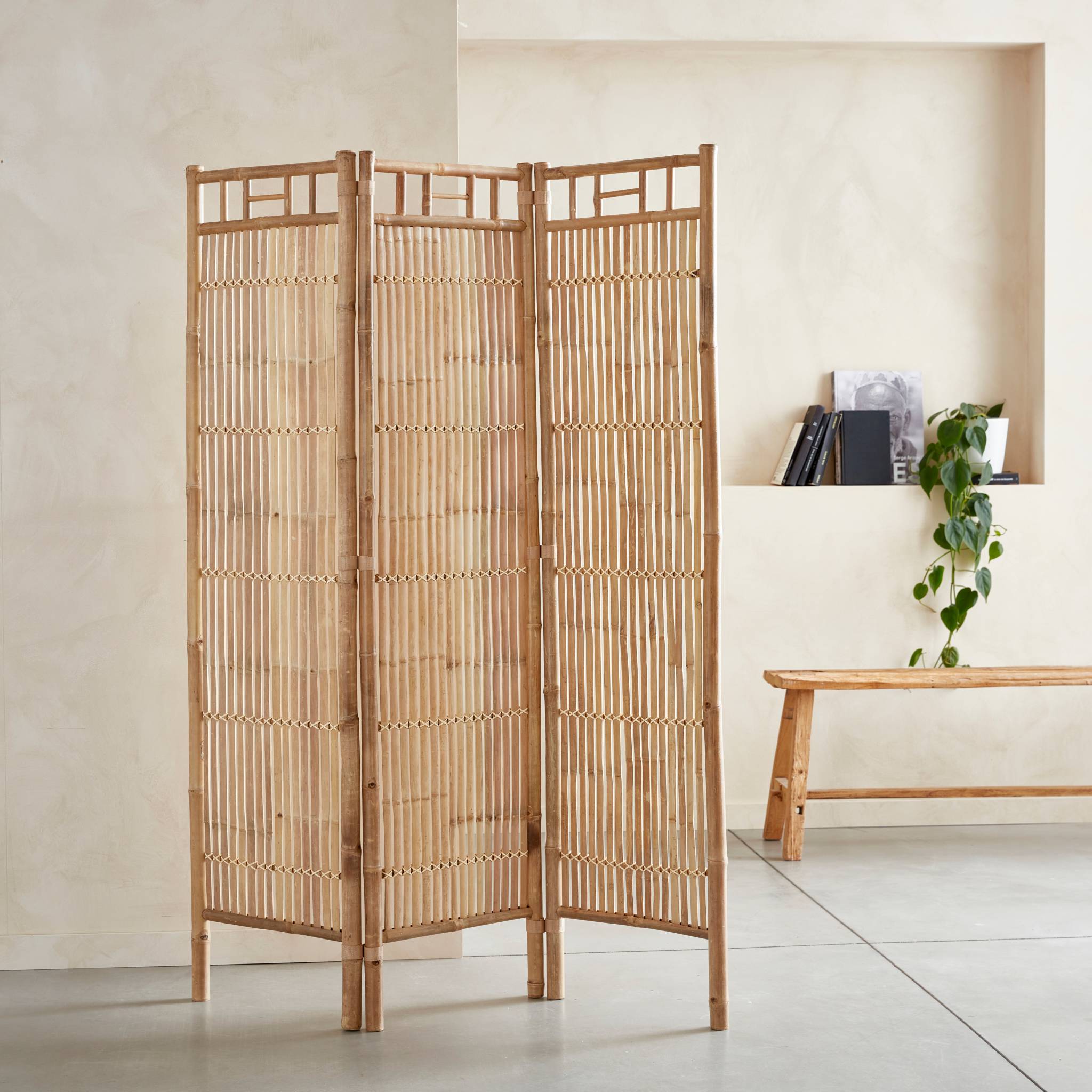 Paravent pliable en bambou. Fidji. L 120 x P 3 x H 160cm - 2