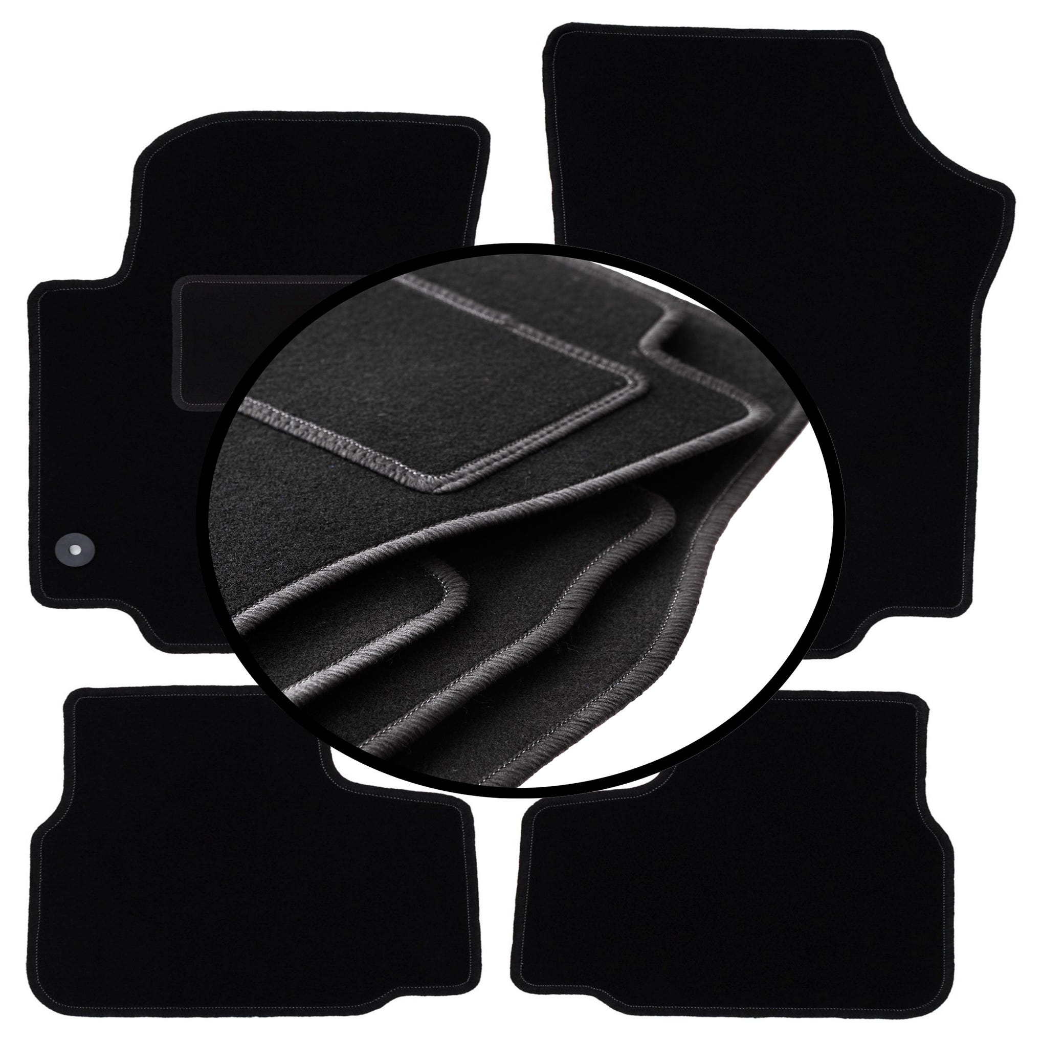 Tappetino In Velluto Su Misura Per Seat Mii (2011-2019) – Solo Guidatore, 1 Pezzo. Realizzato In Polipropilene, Con Rinforzo Saldato E Antiscivolo, Alta Resistenza