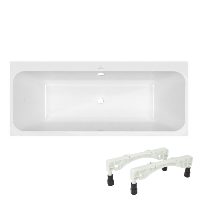 Bañera recta 170 x 75 villeroy & boch architectura con pies