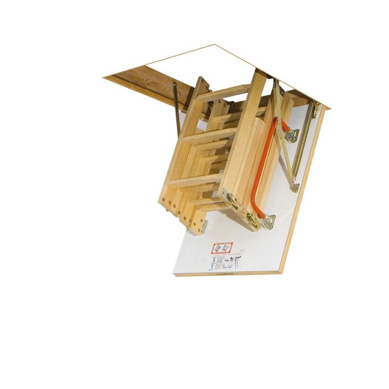 Escalier escamotable avec échelle en bois LWK Komfort Fakro Hauteur 280cm - Dimensions 60 x 120 cm - 3