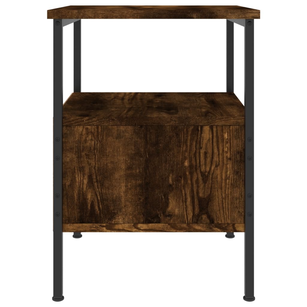 Maison Exclusive - Table de chevet chêne fumé 34x36x50 cm bois d'ingénierie - 7