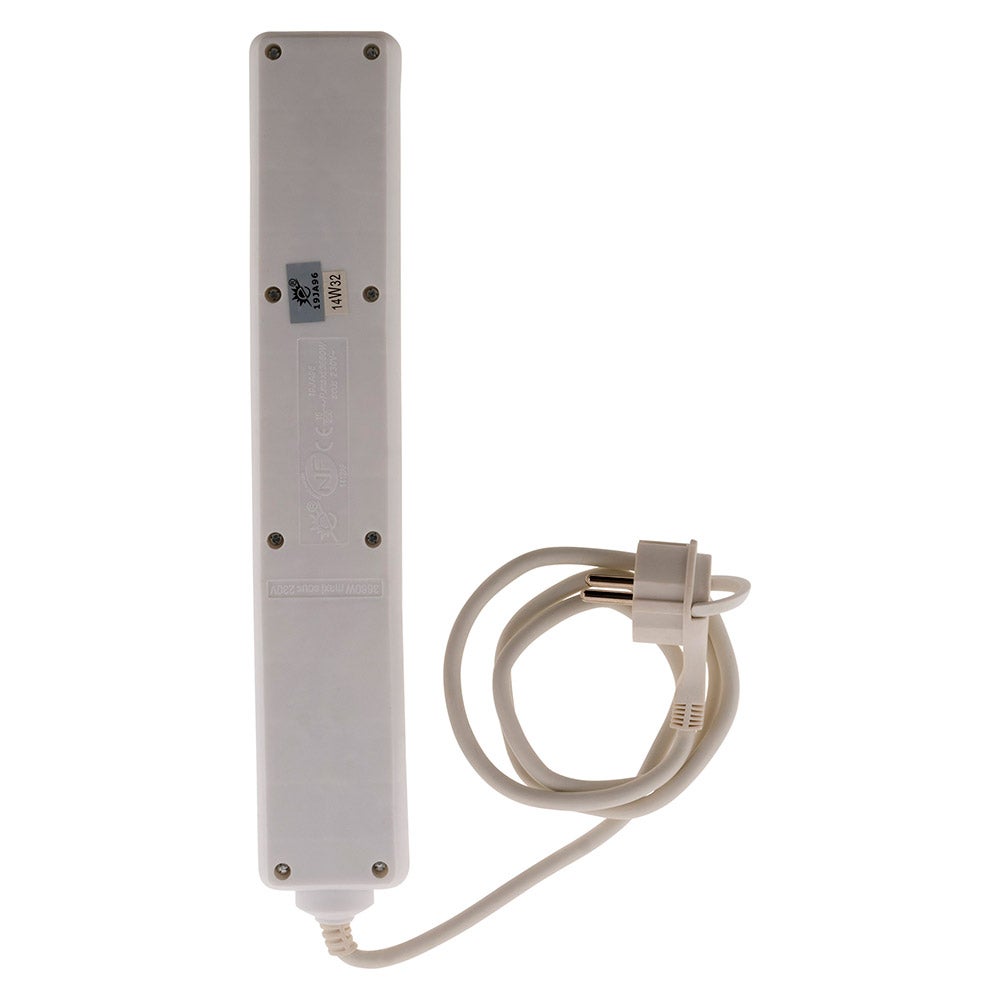 Bloc 6 prises + interrupteur + fiche extraplate 1m - Zenitech - 5