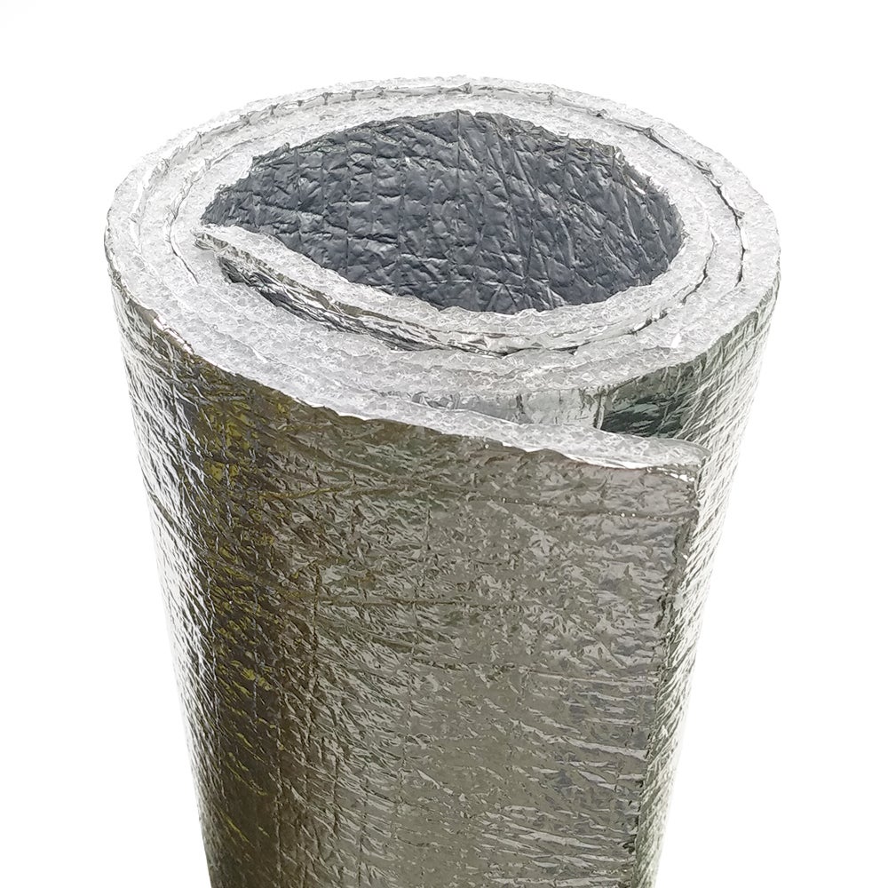 Panneau isolant pour coffres de volets roulants (120 x 40cm) - Fabriqué avec 2 couches 100% aluminium et 1 couche de mousse polyéthylène - 6