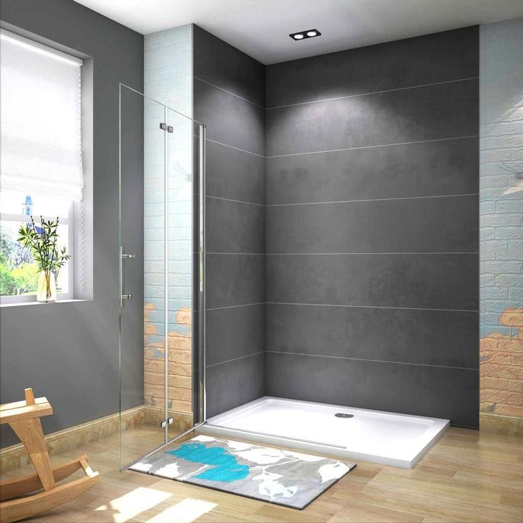 Aica Paroi De Douche Pliante 115x195cm En 6mm Verre Anticalcaire Paroi Pivotante Et Pliante - 4