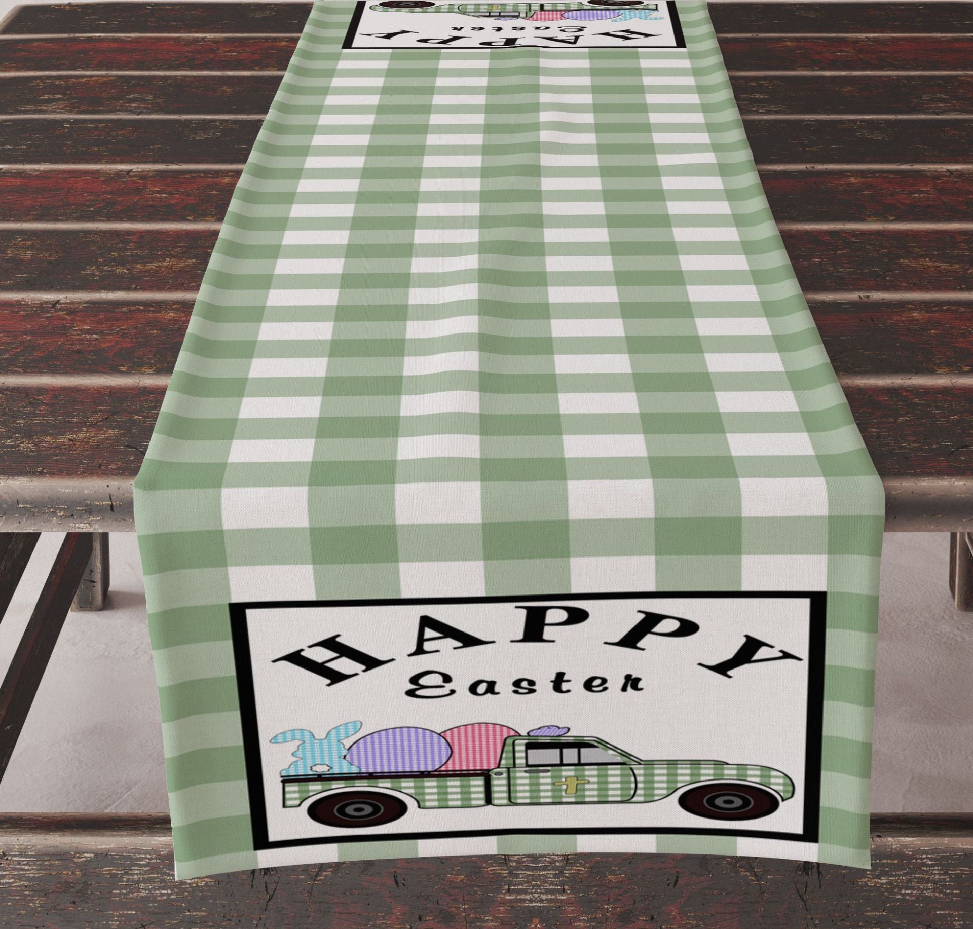 Lniany bieżnik (33 x 183 cm) do dekoracji zewnętrznych, balkonowych, wewnętrznych i na przyjęcia.