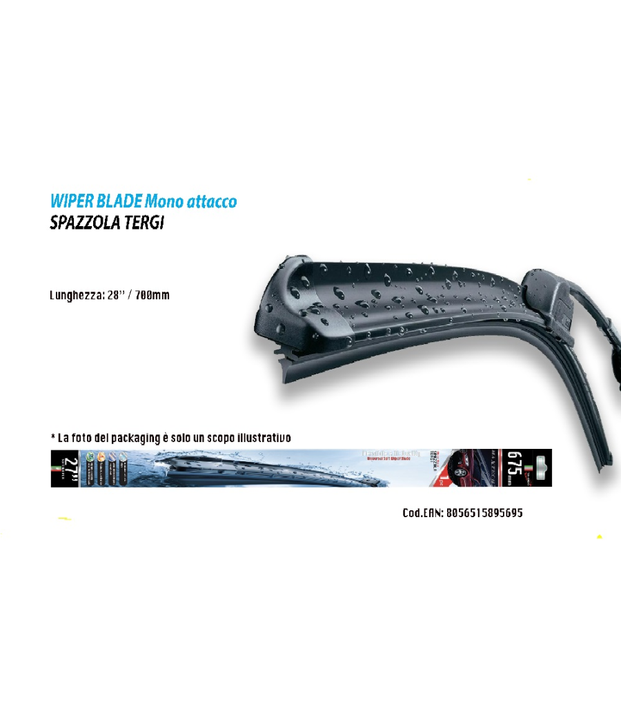 Sourcing Map Ricambio Spazzola Tergicristallo In Gomma – 66 Cm (650mm) X 8mm – Senza Staffe, Universale Per Auto, Furgoni E Camion