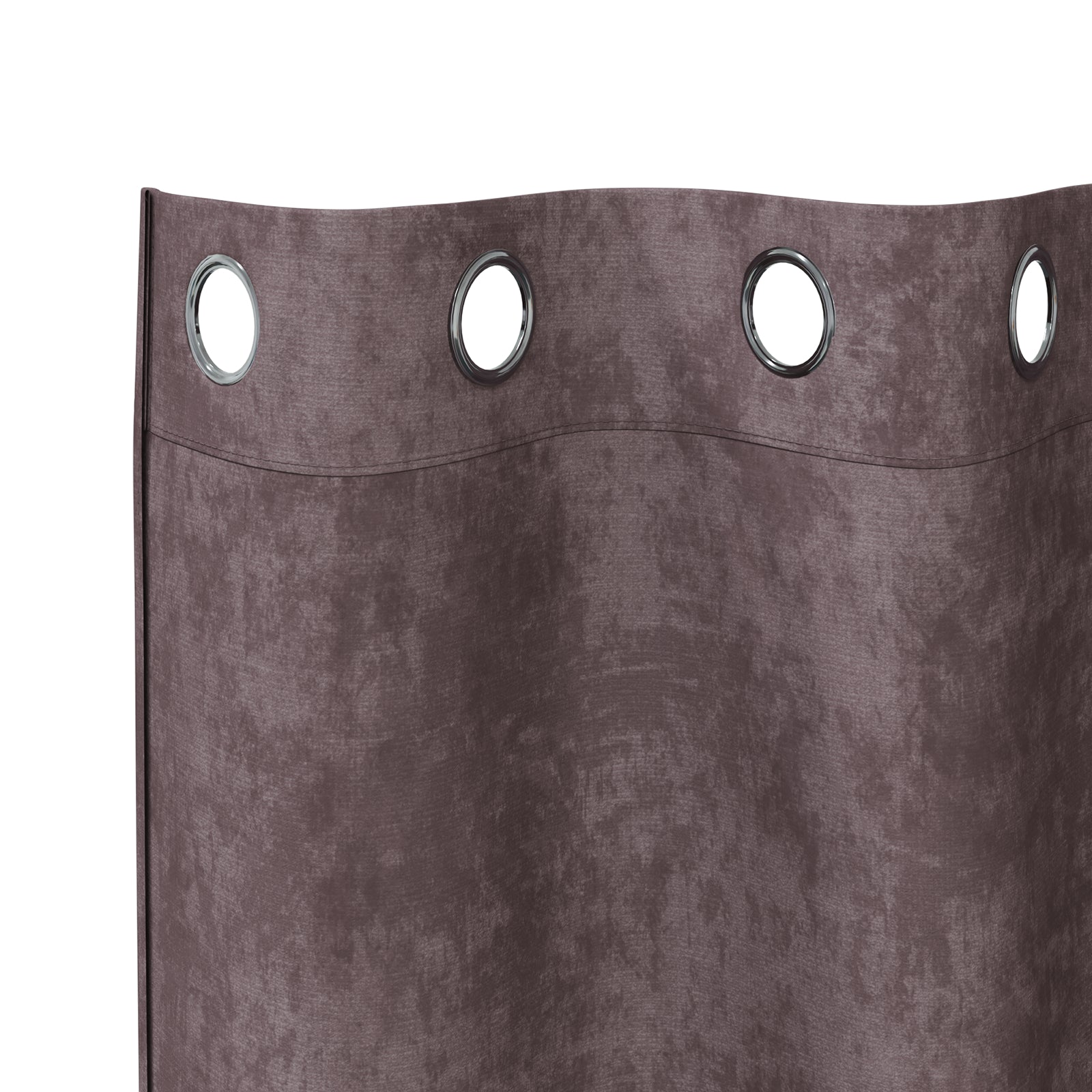 Zasłony z weluru z zasłonami 2 pcs Brązowy 140 x 140 cm Aksamit vidaXL