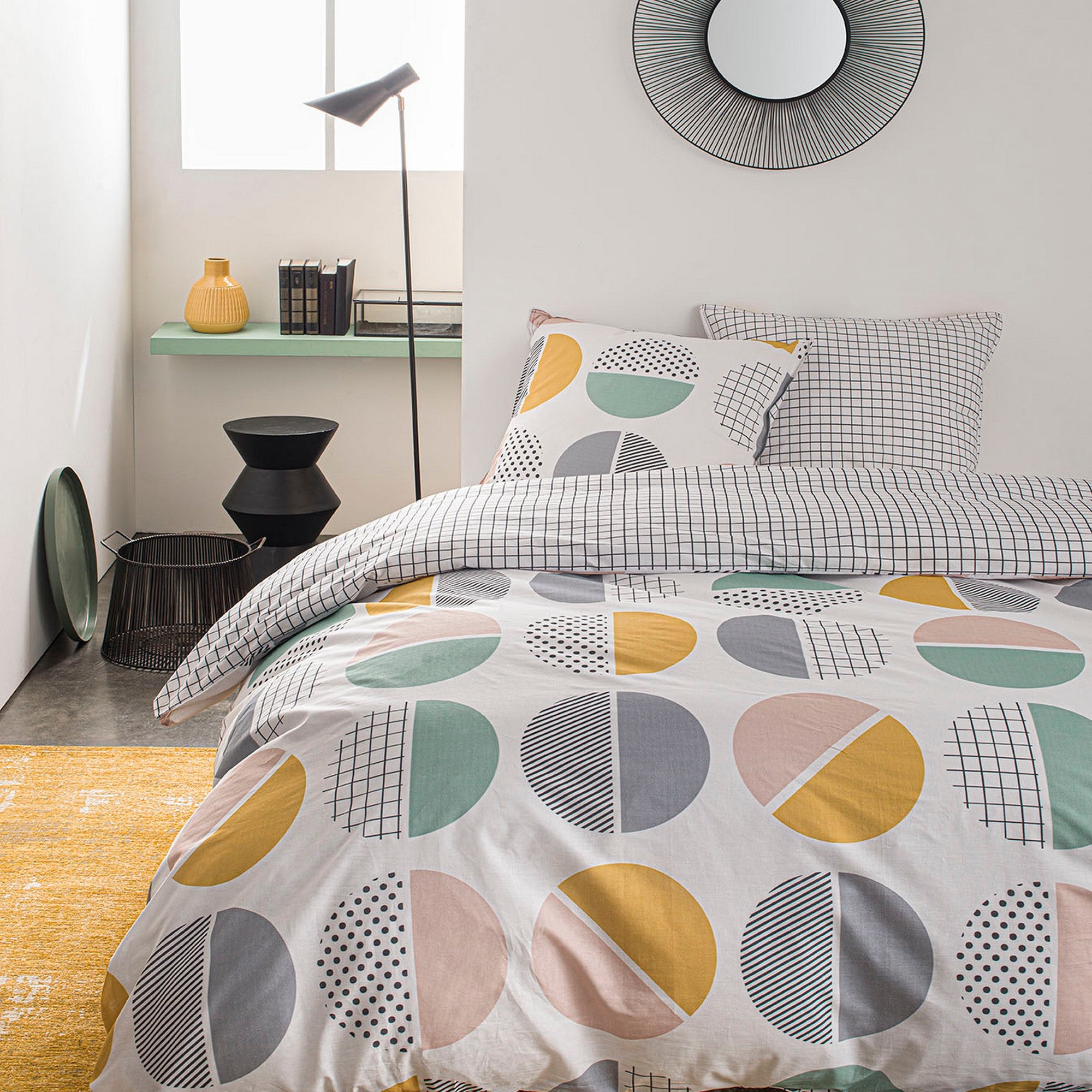 Juego de cama - today - sunshine - 106454 - 2 personas - 220x240 cm - algodón - estampado 5,45