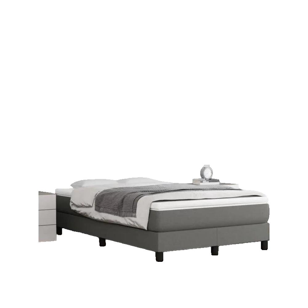 Materac Vidaxl Sprężyny kieszeniowe Pianka Komfort Szary ciemny 120x200 cm