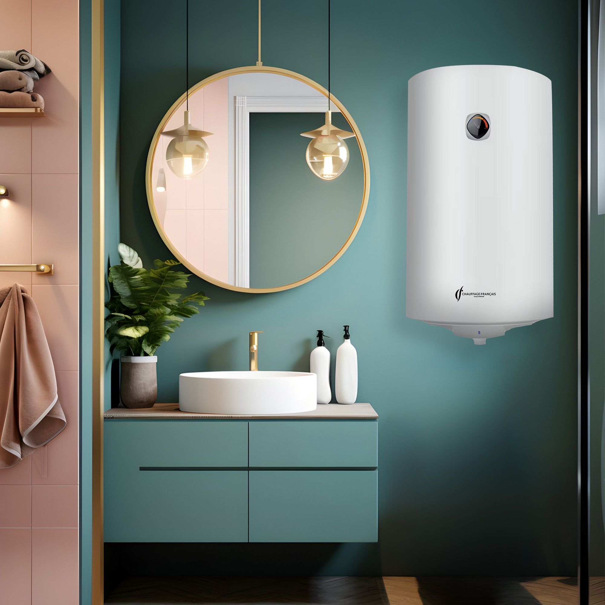 Chauffe Eau Electrique Mural Vertical Blindé Bypso Sannover 80 Litres + Kit d'Installation Complet NF - 3