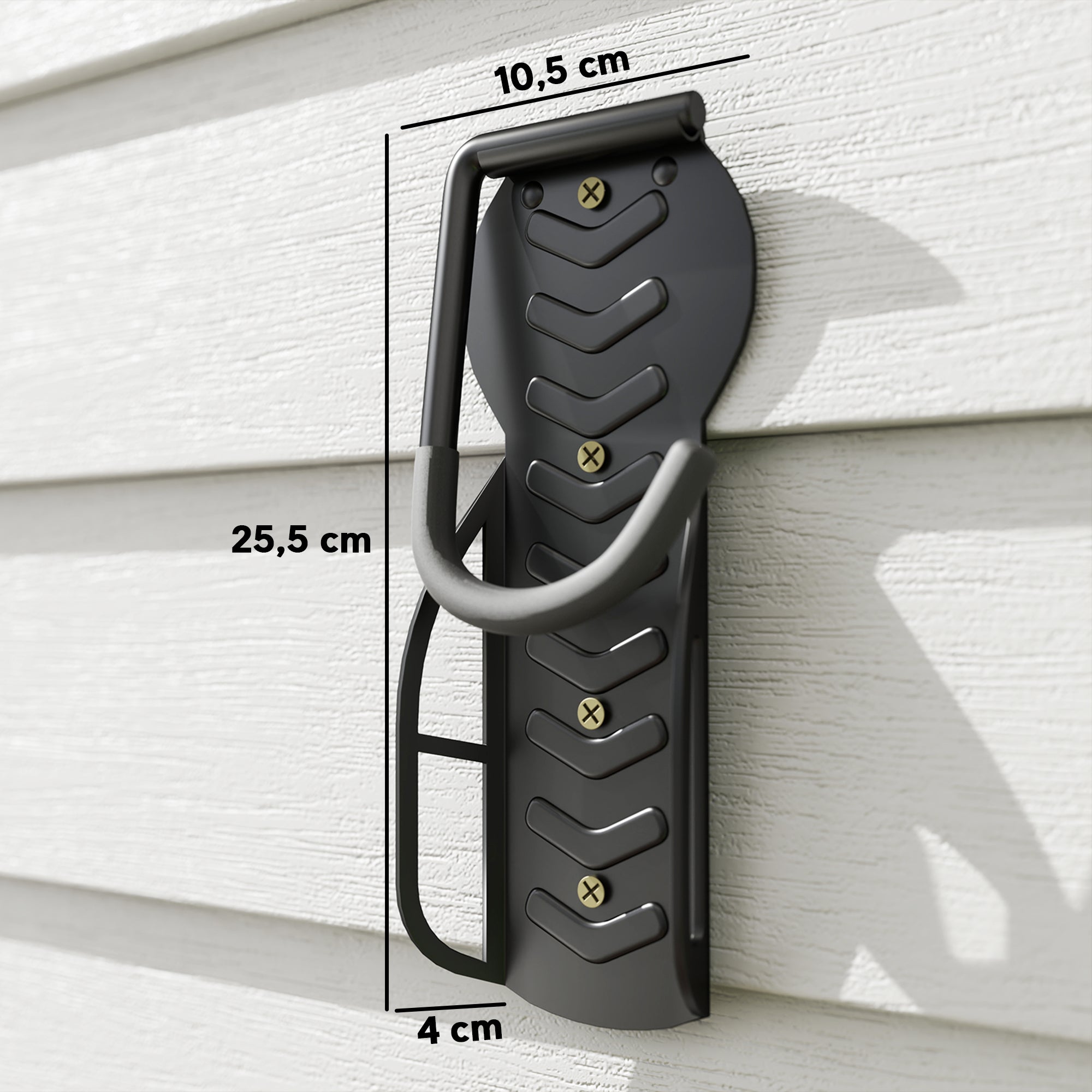 Lot de 4 supports de vélo mural Métal SPORTNOW - 3