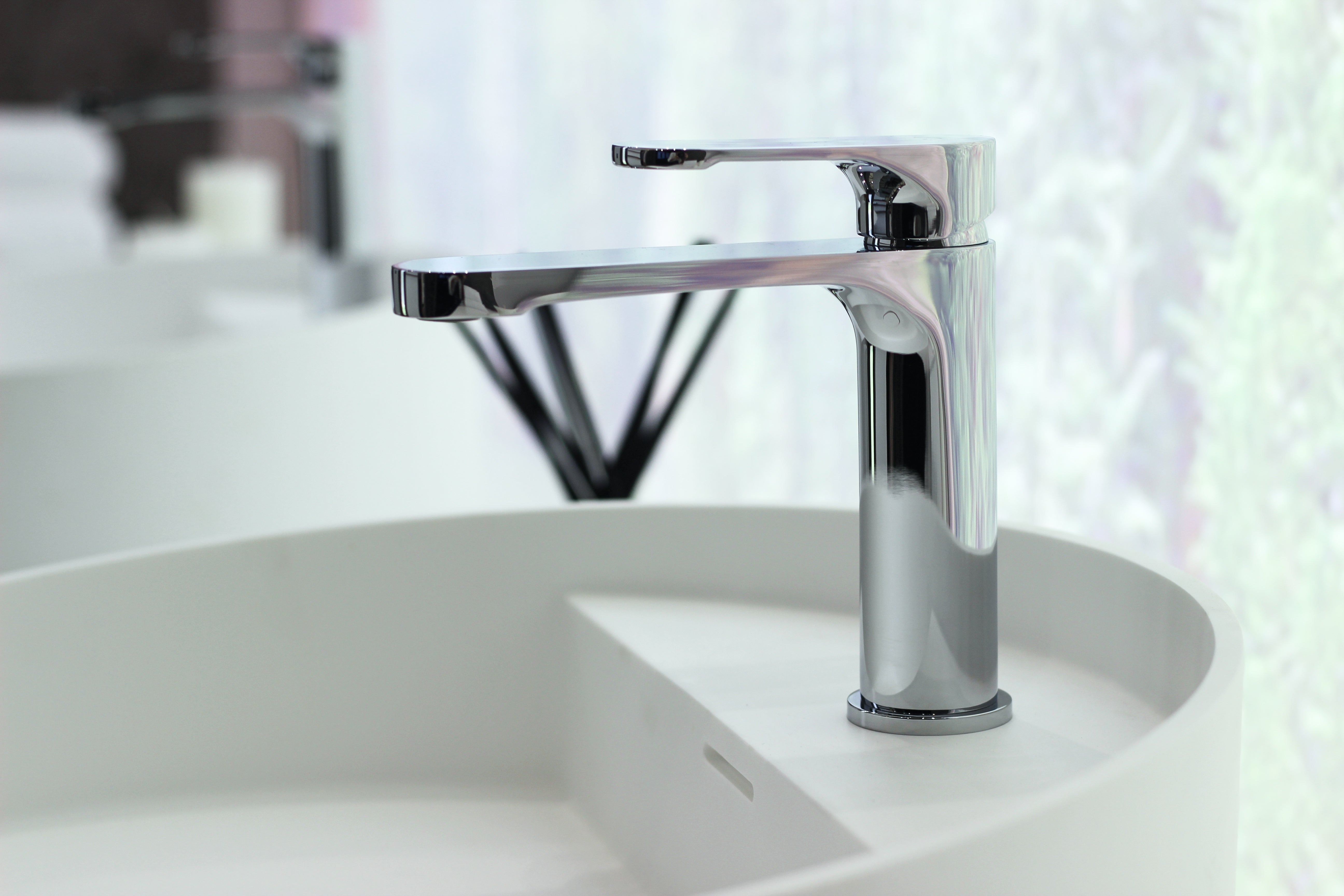 Grifo monomando de lavabo para baño ANDEMEN/HANQUA acabado cromo. Colección Honolulu - 2