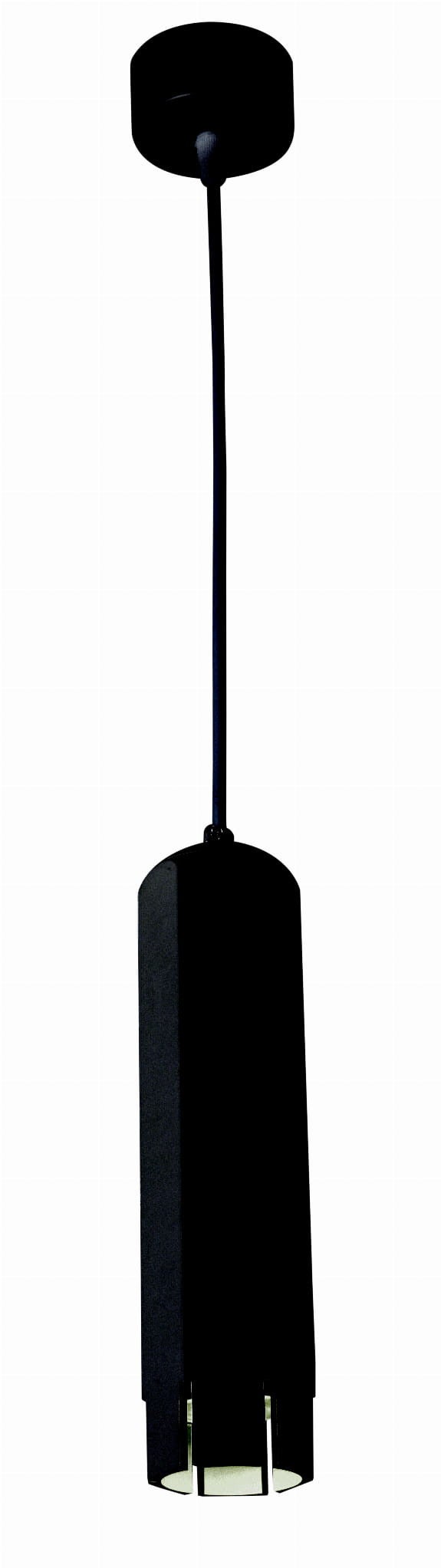 Lampa sufitowa wisząca Tuba czarna 1xGU10x50W tuba wym: 100 x 6,3 x 6,3 cm metal Candellux