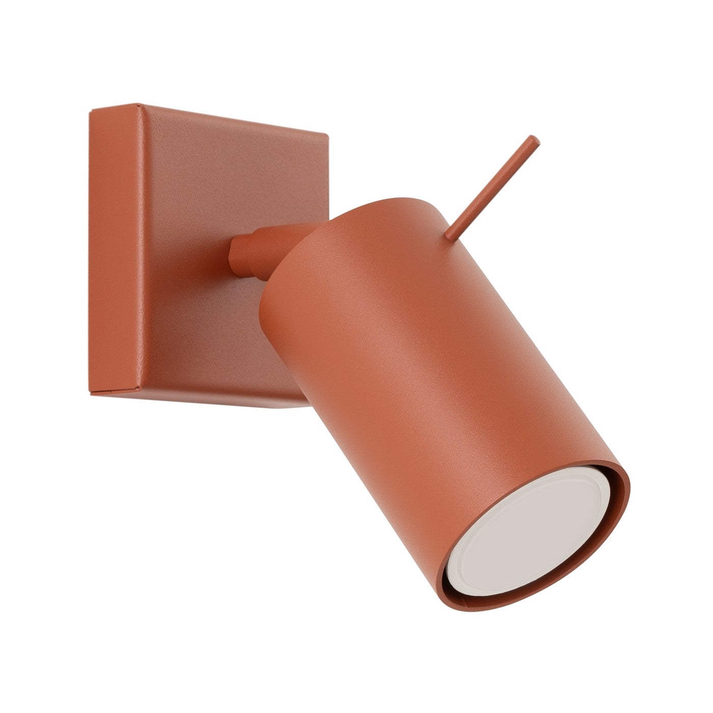 Kinkiet ścienny Ring ochra czerwona 1xGU10x10W do sypialni wym: 8 x 8 x 16 cm metal IP20 Sollux Lighting