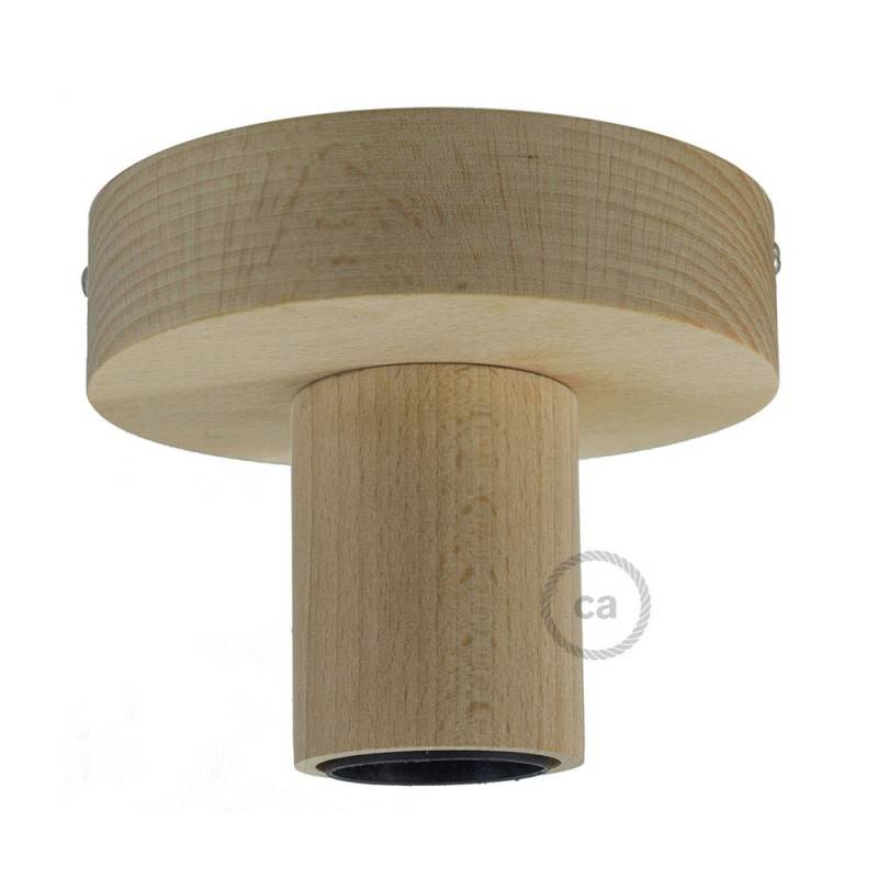 Fermaluce Wood S, punto luce a parete o soffitto in legno - 7