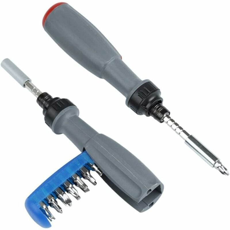 Zestaw 2-częściowych niebieskich śrubokrętów zapadkowych 15 w 1, Precision R