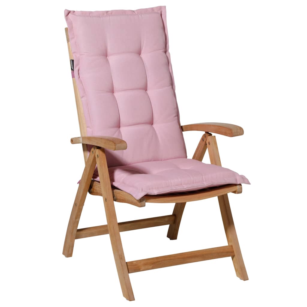 Coussin Chaise Fauteuil Dossier Haut Bari - Vert/Gris/Noir Rayé - 44x49 Cm - Qualité Allemande