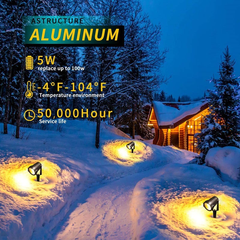 2 Spots De Jardin Led Wega Avec Piquet De Terre Pour L