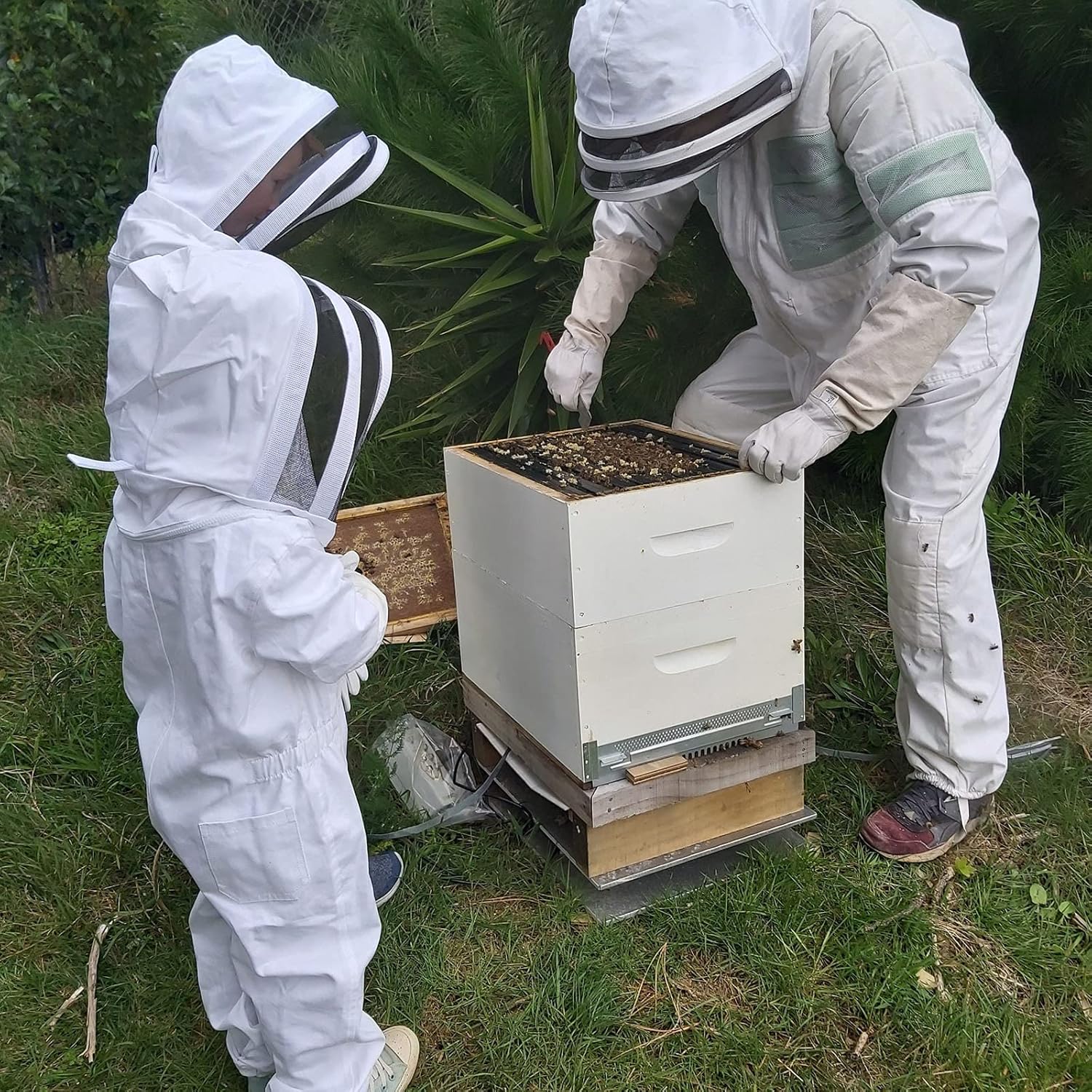 Vêtements D'apiculture, Blanc Vêtements d'apiculture protecteurs pour Enfants, Protection De l'enfant Taille M 1,2 mètre hauteur recommandée 80-130cm - 5