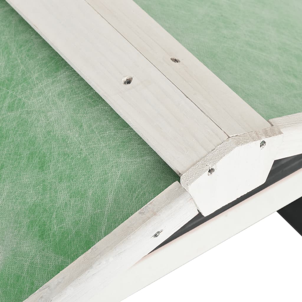 Garage de tondeuse à gazon 72x87x50 cm Gris et blanc Sapin vidaXL - 7