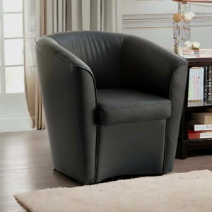 Fauteuil Relaxant Blanc En Simili Cuir - Dimensions 69x74x93 Cm, Design Moderne Et Confortable