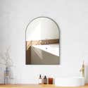 Grand Miroir De Salle De Bain Arqué, Miroir Mural En Métal, Miroir Grand Miroir De Salle De Bain Arqué, Miroir Mural En Métal, Miroir
