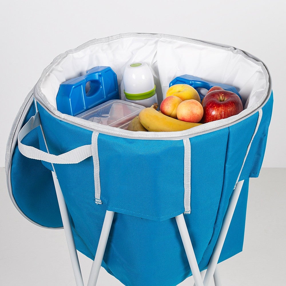Berger Support Glacière Pliable Aluminium – Hauteur Réglable 45 Cm, Charge 28 Kg, Pour Camping Et Caravane