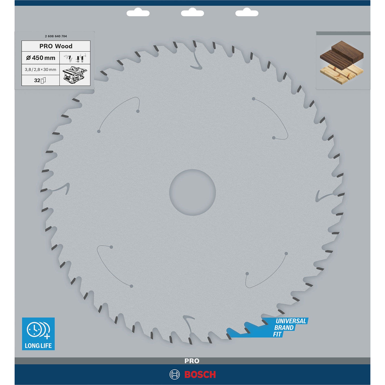 Bosch Professional - Lame Scie Circulaire Bois De Construction 450X30X3,8mm, 32D - 2608640704 - 5