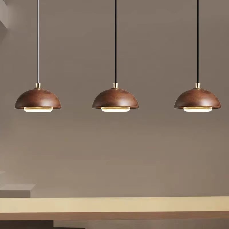 Lámpara Colgante De Madera LED Para Techo, Barra De Madera De 24 W, Lámpara Colgante Neutral, Oficina, Cocina, Isla Comedor, Loft, Sala De Estar, Lámpara De Suspensión Simple Moderna