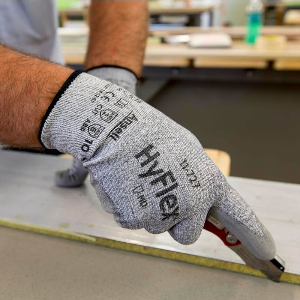 Lot de 12 paires de gants de travail en PU tricot Hyflex 11-727 EN388 Taille - Taille 11 - 3