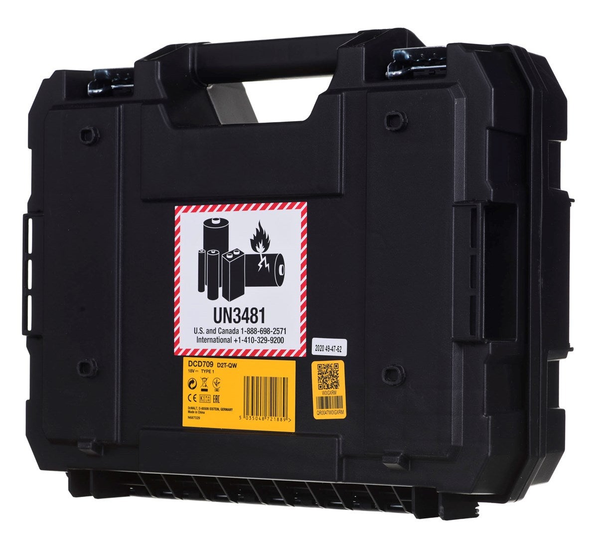 DeWalt DCD 709 D2T Perceuse-visseuse à percussion sans fil 18V 65Nm + 2x Batteries 2,0Ah + Chargeur + Coffret de transport - 5