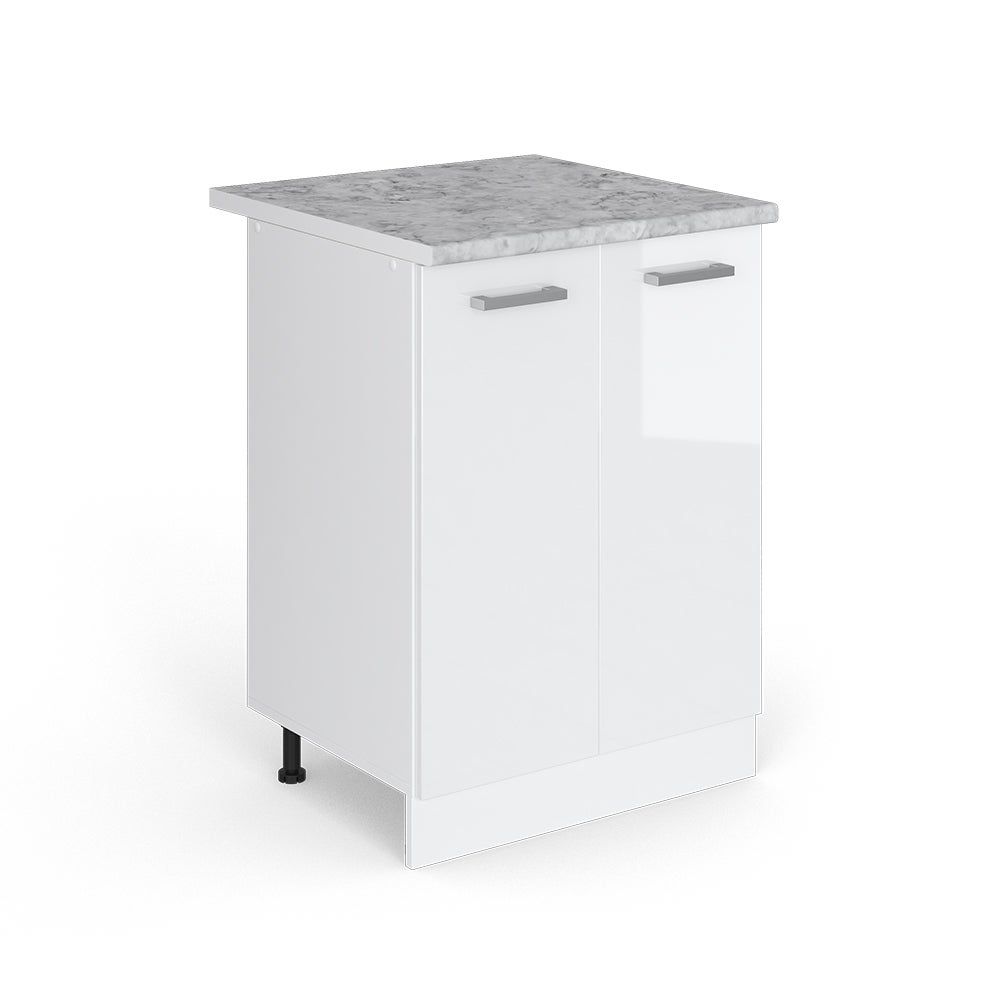 Vicco Szafki kuchenne R-Line, Biały wysoki połysk, 60 cm , BP Marmur