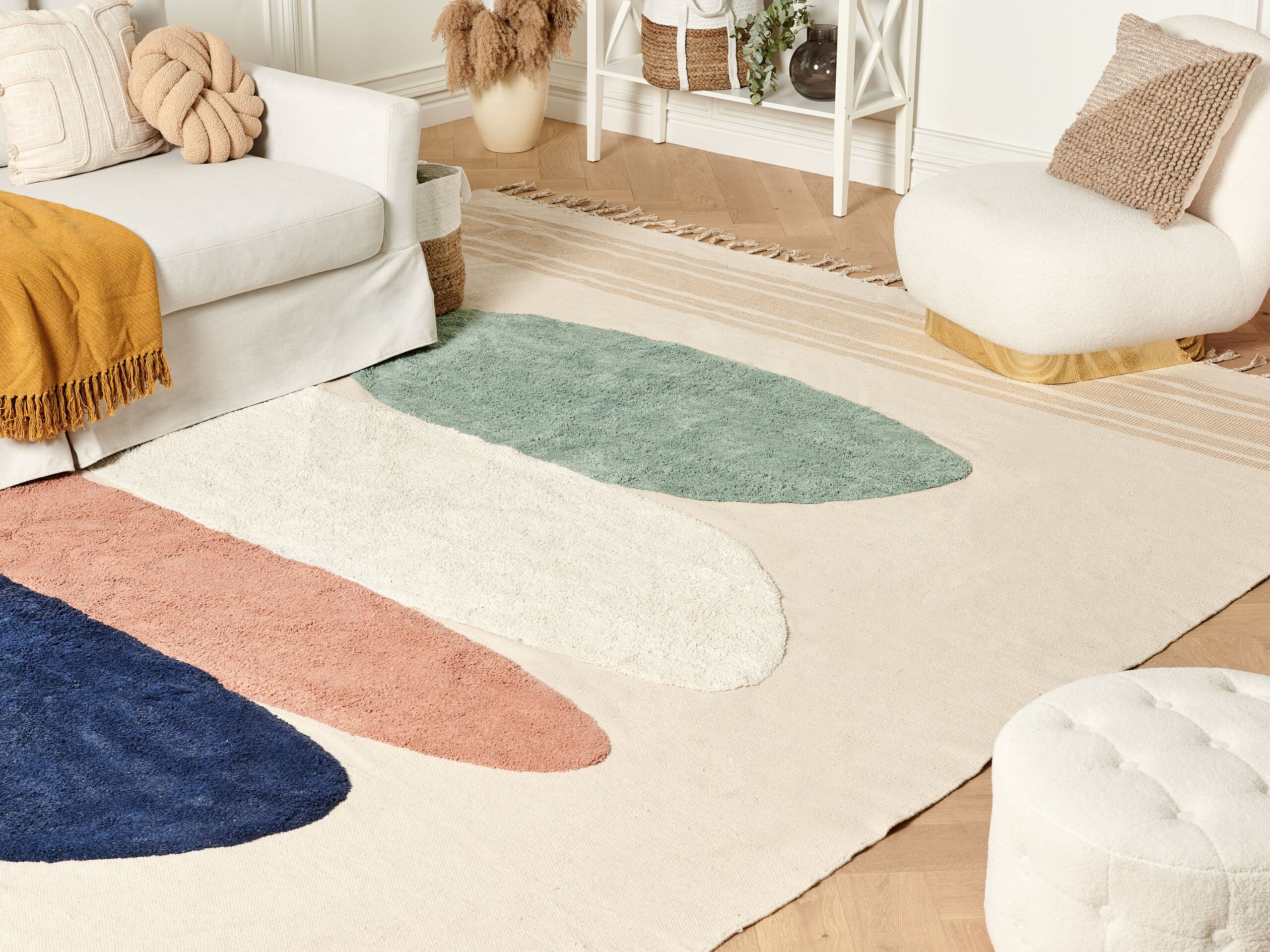 Tapis ZEYNAK Multicolore 300 x 400 cm Coton | Leroy Merlin