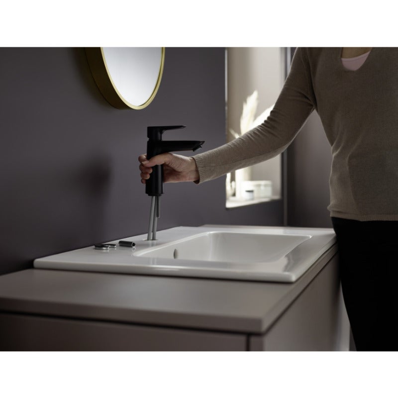 Mitigeur lavabo HANSGROHE Talis 110 CH3 Coolstart Noir mat sans vidage - 5