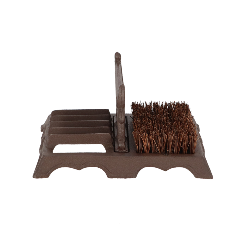 Brosse nettoyante pour chaussures en fonte avec barre grattoir anti-suie - 7
