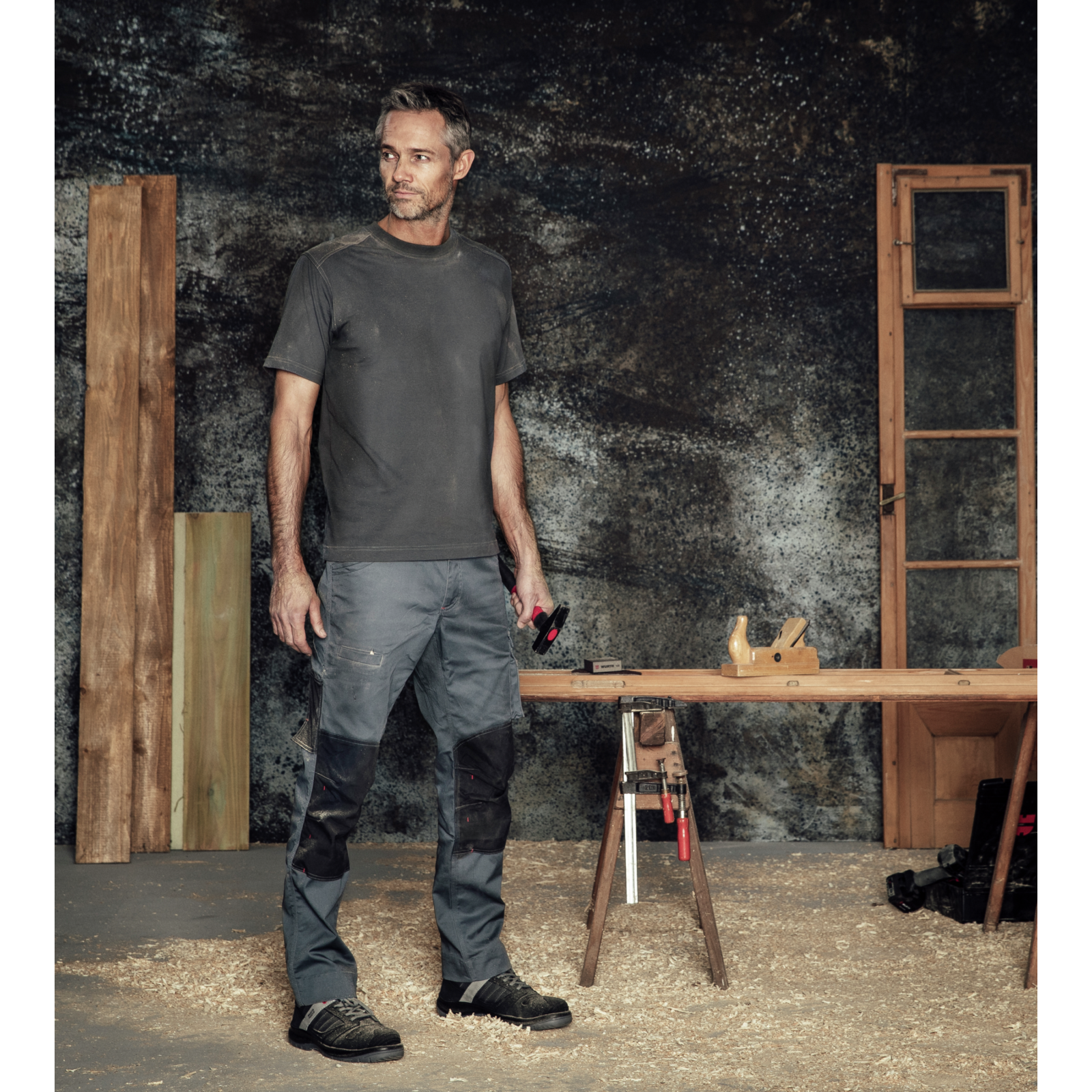 Tee-shirt de travail Pro Würth MODYF gris - 4