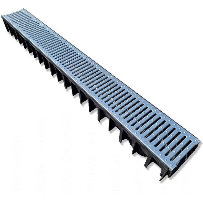 Caniveau grille Acier Galvanisé - ACO LINE ECO - 2