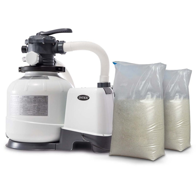 Pompa filtrująca piaskowa do basenu 10500 l/h Intex 26648 + piasek 50 kg