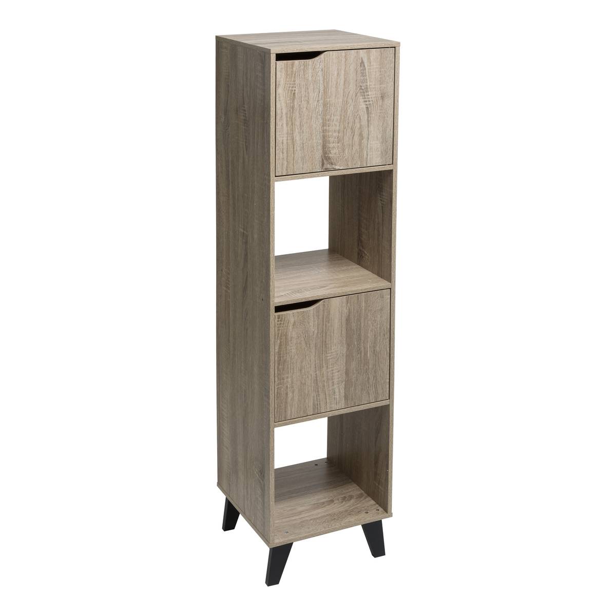5Five Simply Smart 5Five, Scaffale Ceda Effetto Rovere Naturale Nero Negro , Leroy Merlin