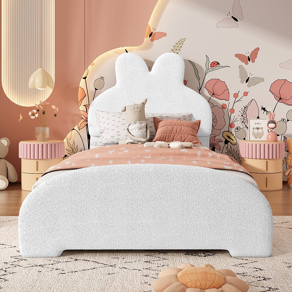 Set Biancheria Letto Bambini Chovy - 3 Pezzi Peluche Coniglio Finta Pelliccia King Size