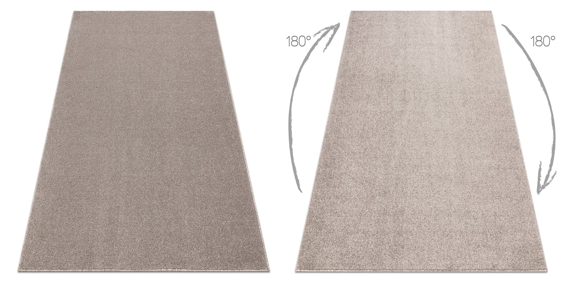 Dywan ETON PLUS beż jednolity, jednokolorowy, gładki 200x250 cm - 3