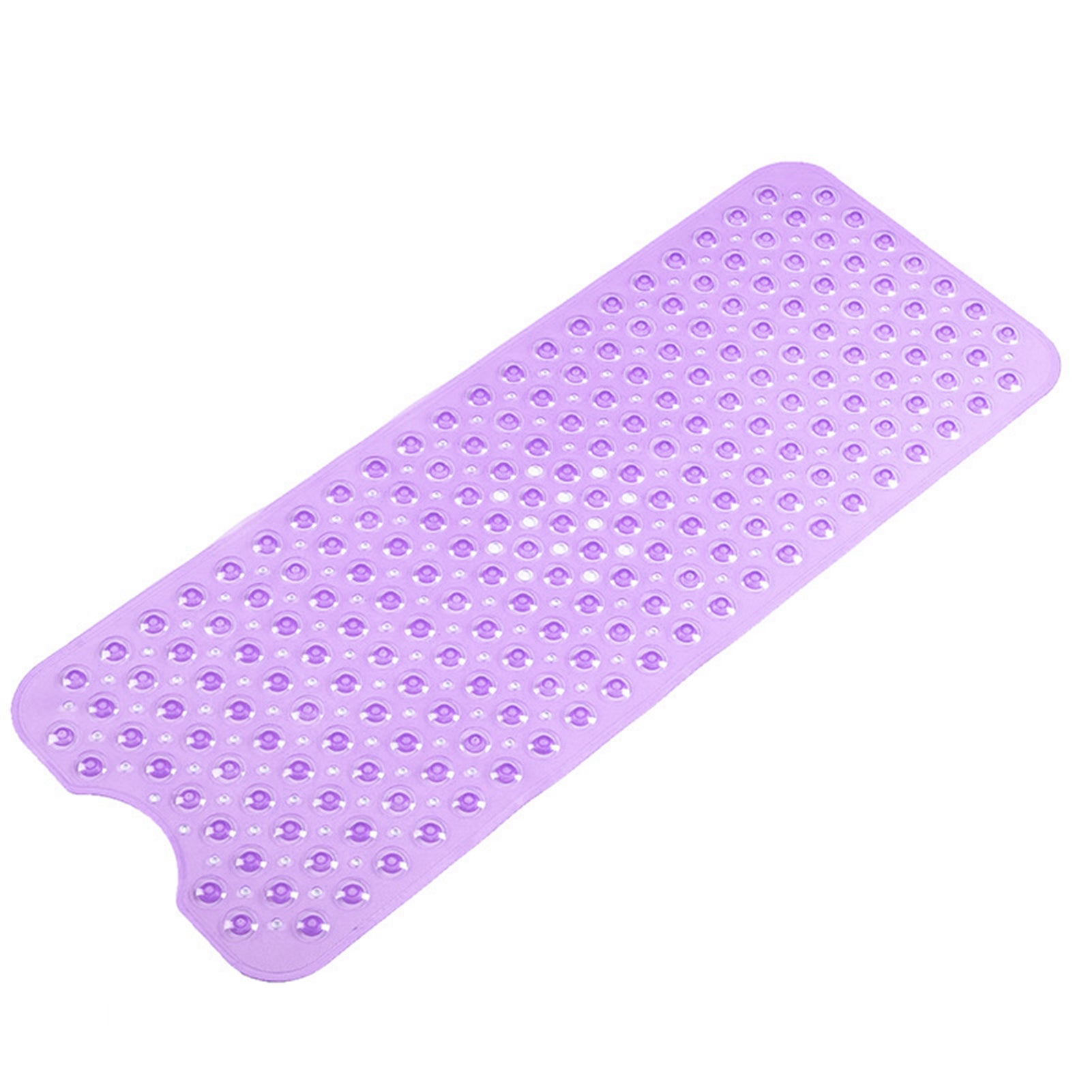 Mata pod prysznic do łazienki 40x100cm, antypoślizgowa mata prysznicowa z PVC w długie paski z przyssawkami do domu, fioletowa