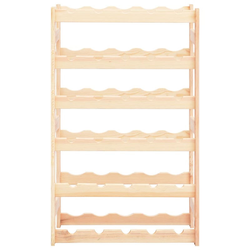 Regał na wino z drewna sosnowego na 30 butelek