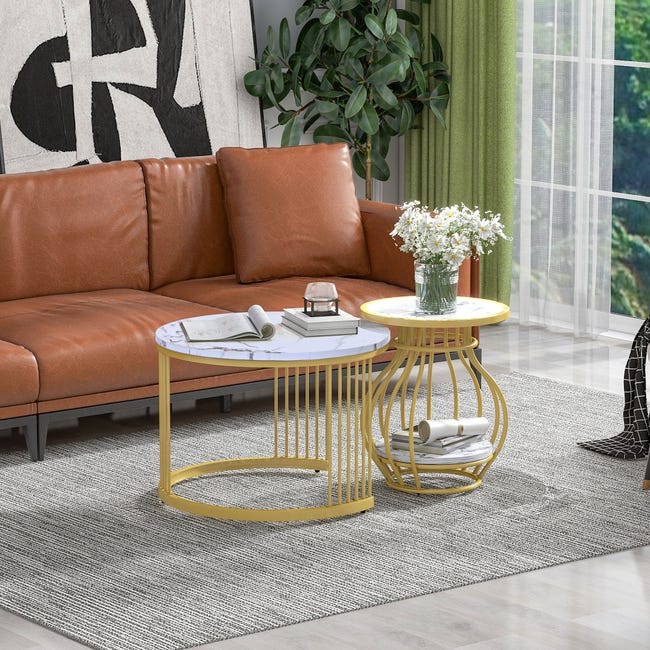 Tavolino Rotondo Da Salotto Set Tavolini Rotondi Moderni